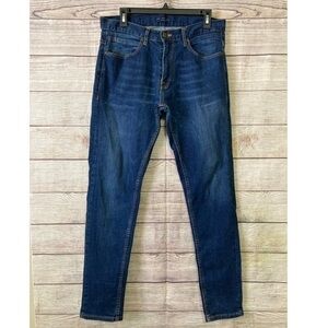 Zara Man Denim Jeans Slim Fit Stretchy Blue Size 34